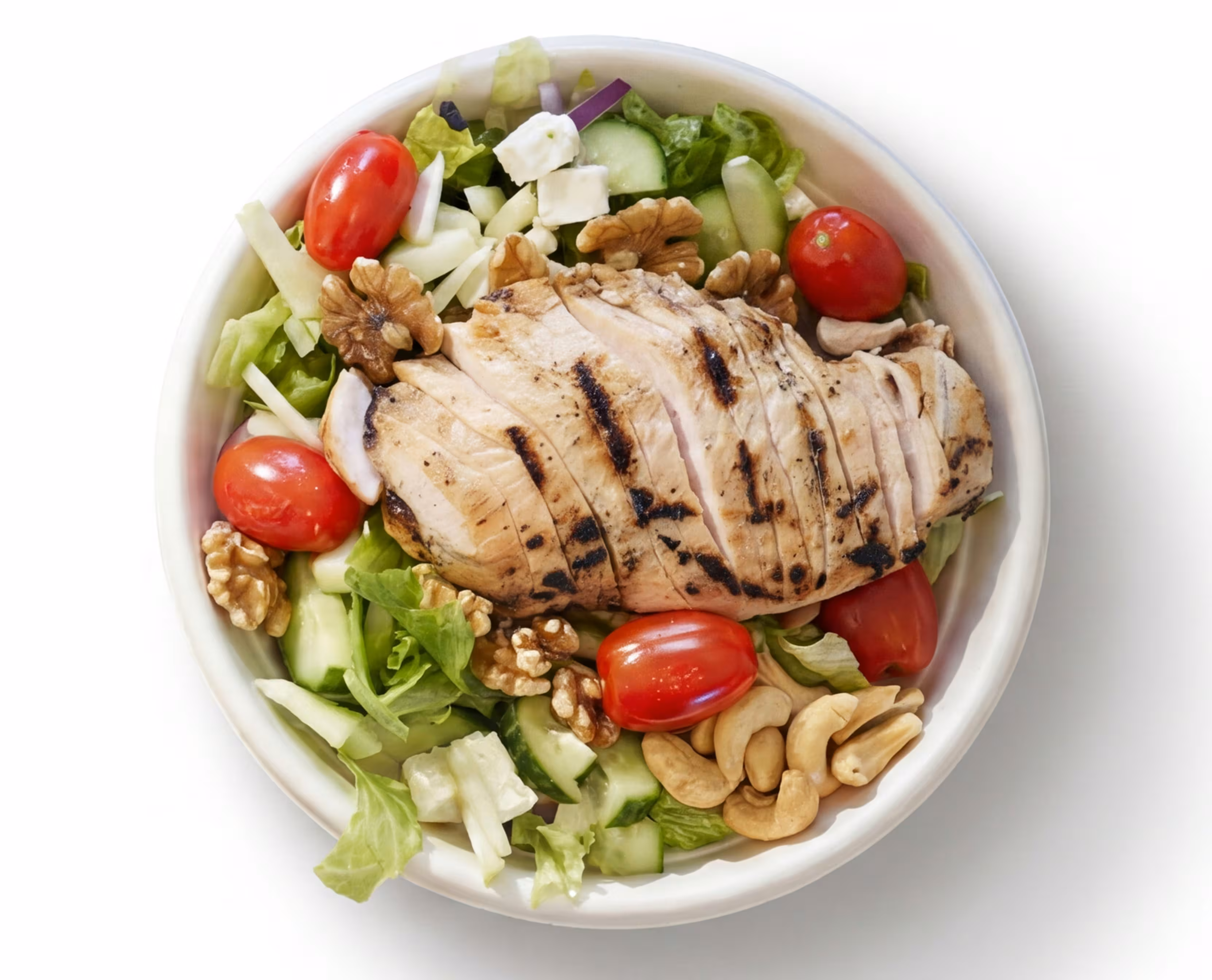 Grilled Chicken Apple Walnut Salad