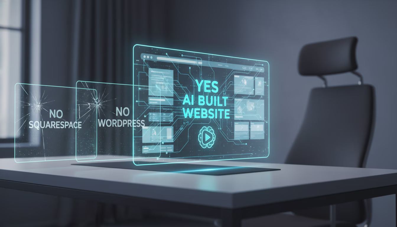 Building photography websites with AI